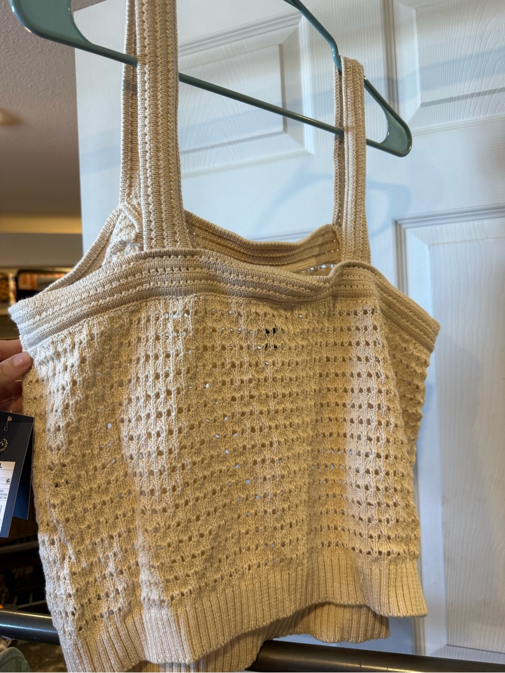 Universal Thread Cream Crochet Tank Top - Picture 2 of 3
